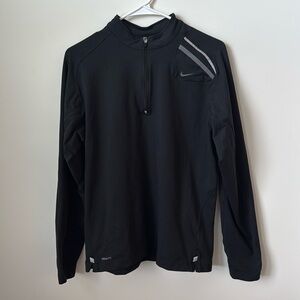 Black Nike‎ Dri-Fit Quarter-zip Jacket